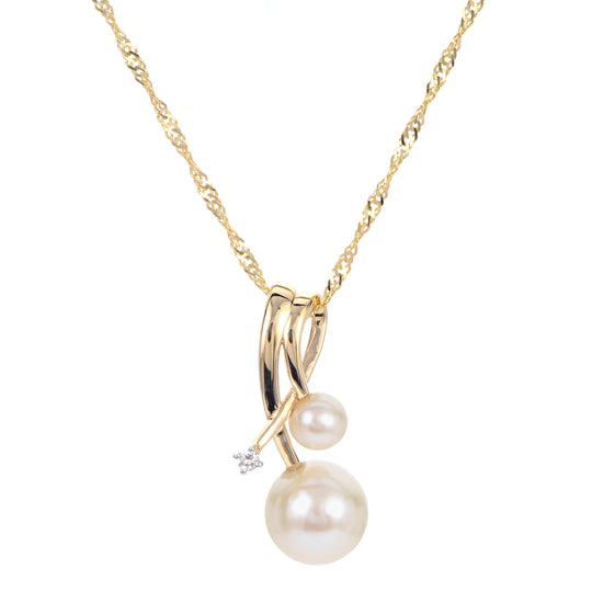 14KT Yellow Gold Freshwater Pearl Pendant