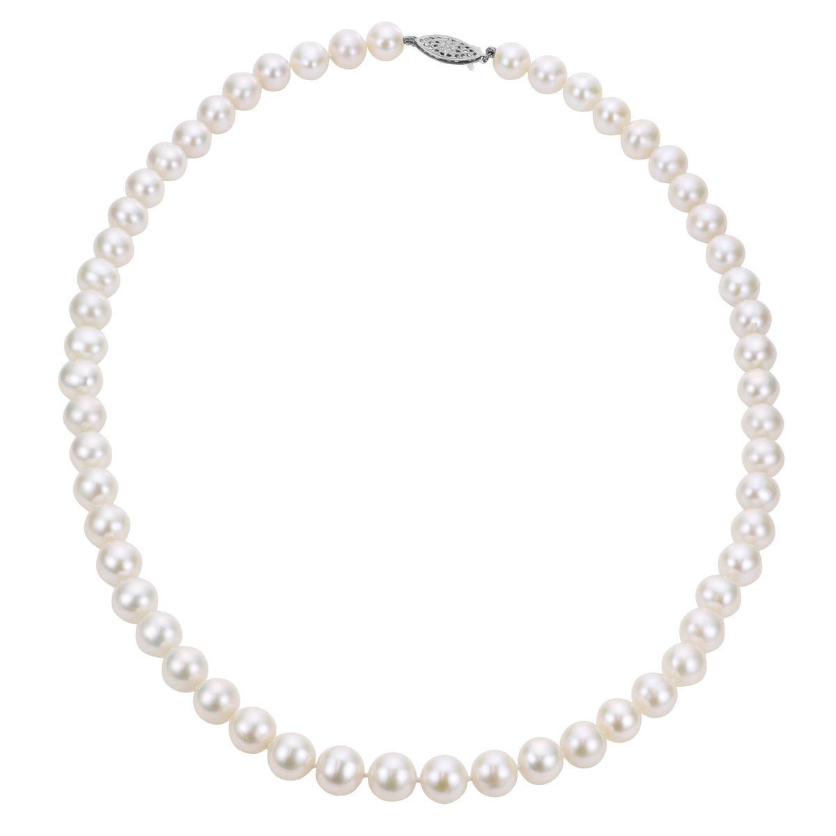 14KT "Crown" Quality Freshwater Pearl Strand (Select Size, Length, & Gold Color)